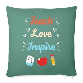 Special Needs School Teacher Special Education Pedagogue - Sofa pillowcase 17,3'' x 17,3'' (45 x 45 cm) - cypress green - Front