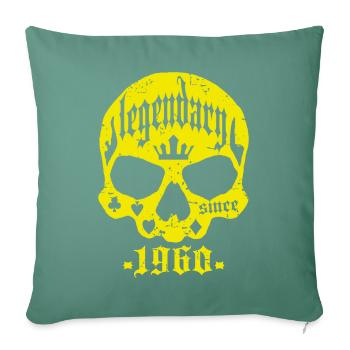 Légendaire depuis 1960 - Housse de coussin décorative 45 x 45 cm - vert sapin - Devant