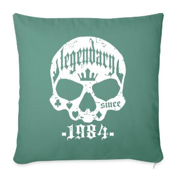 Legendary since 1984 - Sofa pillowcase 17,3'' x 17,3'' (45 x 45 cm) - cypress green - Front