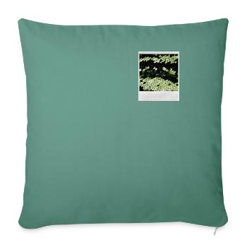 Instant picture paillette - Sofa pillowcase 17,3'' x 17,3'' (45 x 45 cm) - cypress green - Front