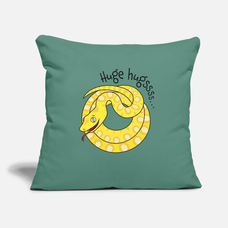 Tight hugs available from python! Sofa pillowcase 17,3'' x 17,3'' (45 x 45 cm)
