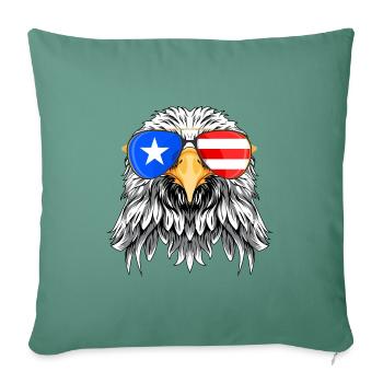 Porto Rico - Housse de coussin décorative 45 x 45 cm - vert sapin - Devant