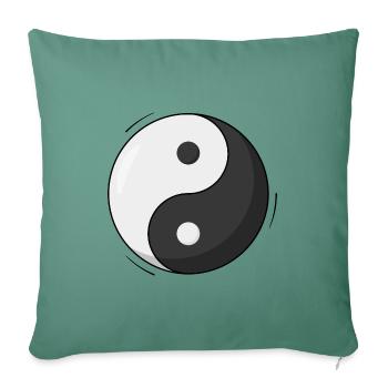 Yin and Yang - Sofa pillowcase 17,3'' x 17,3'' (45 x 45 cm) - cypress green - Front