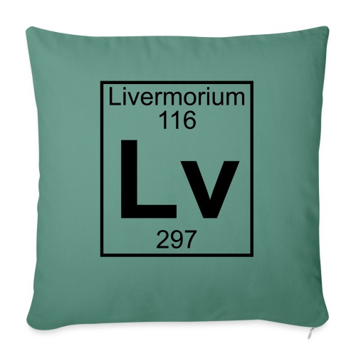 Livermorium (Lv) (element 116) - Sofa pillowcase 17,3'' x 17,3'' (45 x 45 cm)