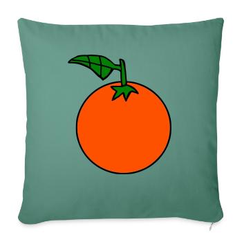 Orange - Sofa pillowcase 17,3'' x 17,3'' (45 x 45 cm) - cypress green - Front