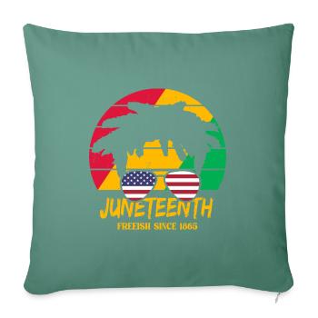 Juneteenth - Housse de coussin décorative 45 x 45 cm - vert sapin - Devant