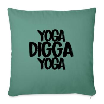 Yoga Digga Yoga - Sofakissenbezug 45 x 45 cm - Tanngrün - Vorne