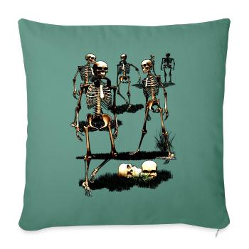 creepy halloween party - Sofakissenbezug 45 x 45 cm - Tanngrün - Vorne