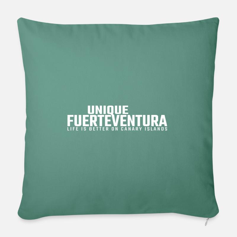 Fuerteventura unique - Housse de coussin décorative 45 x 45 cm - vert sapin