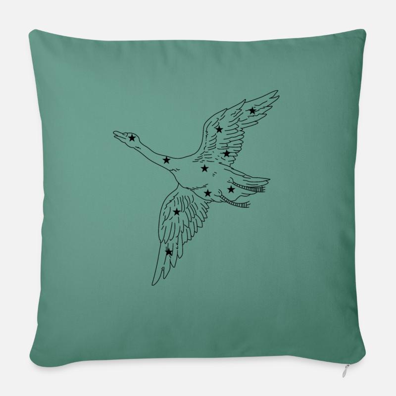 Constellation - Housse de coussin décorative 45 x 45 cm - vert sapin