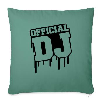 official_dj_c1 - Housse de coussin décorative 45 x 45 cm - vert sapin - Devant