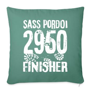 Sass Pordoi Pordoispitze Trentino Sella Dolomiten - Sofakissenbezug 45 x 45 cm - Tanngrün - Vorne