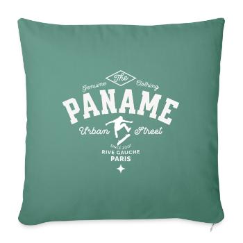 Paname Urban Street skateboarding - Sofa pillowcase 17,3'' x 17,3'' (45 x 45 cm) - cypress green - Front