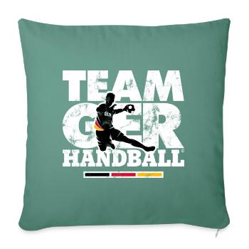 HANDBALL EM TEAM GERMANY - Sofakissenbezug 45 x 45 cm - Tanngrün - Vorne