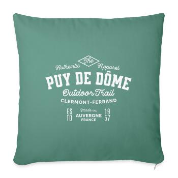 Puy de Dome Outdoor Trail Clermont Ferrand - Housse de coussin décorative 45 x 45 cm - vert sapin - Devant