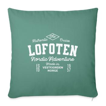 Lofoten Nordic Abenteuer - Sofakissenbezug 45 x 45 cm - Tanngrün - Vorne