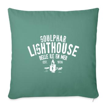 Goulphar Belle Ile en Mer - Housse de coussin décorative 45 x 45 cm - vert sapin - Devant