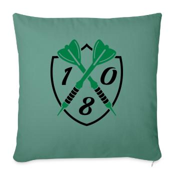 darts 180 - Sofakissenbezug 45 x 45 cm - Tanngrün - Vorne