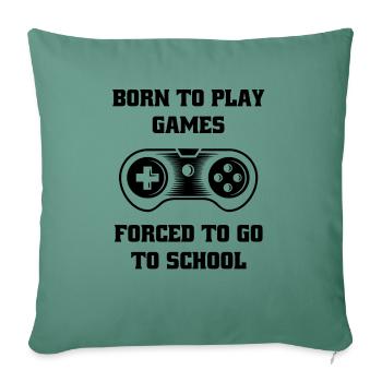 Gaming Console Controller Gaming Gamer - Sofa pillowcase 17,3'' x 17,3'' (45 x 45 cm) - cypress green - Front