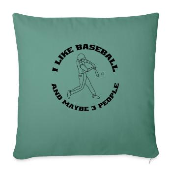 Baseball Baseball Lover Gift Baseball Game - Sofa pillowcase 17,3'' x 17,3'' (45 x 45 cm) - cypress green - Front