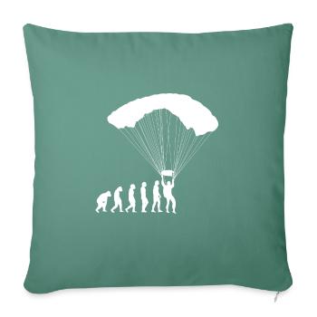 Paragleiter Gleitschirmfliegen Parapente - Housse de coussin décorative 45 x 45 cm - vert sapin - Devant