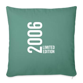 Édition limitée 2006 - Housse de coussin décorative 45 x 45 cm - vert sapin - Devant