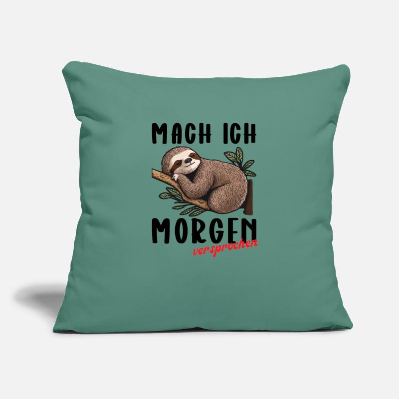 mach ich morgen versprochen Sofakissenbezug 45 x 45 cm