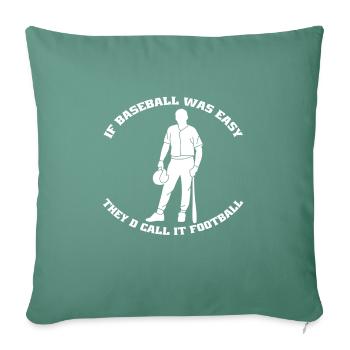 Joueur de baseball Équipe de baseball Équipe de baseball - Housse de coussin décorative 45 x 45 cm - vert sapin - Devant