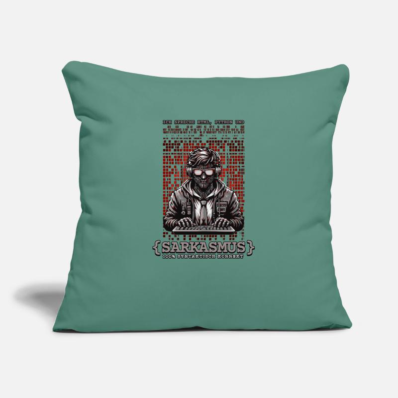 I speak HTML, Python and sarcasm Sofa pillowcase 17,3'' x 17,3'' (45 x 45 cm)
