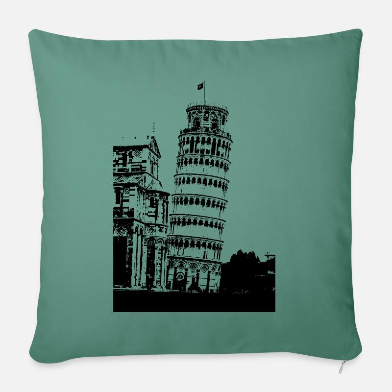 Pisa. - Sofakissenbezug 45 x 45 cm - Tanngrün