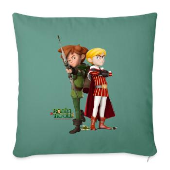 Robin Hood Schlitzohr Von Sherwood Prinz John - Sofakissenbezug 45 x 45 cm - Tanngrün - Vorne