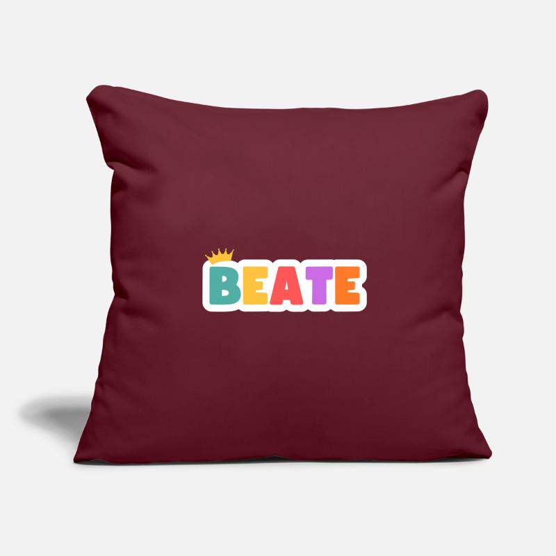 Beate ! Personnalisable Housse de coussin décorative 45 x 45 cm