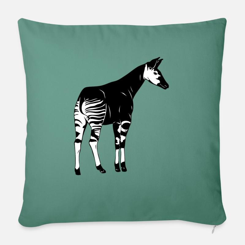 Okapi - Sofakissenbezug 45 x 45 cm - Tanngrün