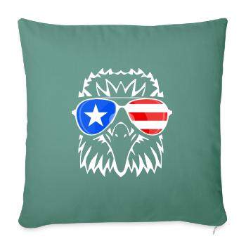 Porto Rico - Housse de coussin décorative 45 x 45 cm - vert sapin - Devant