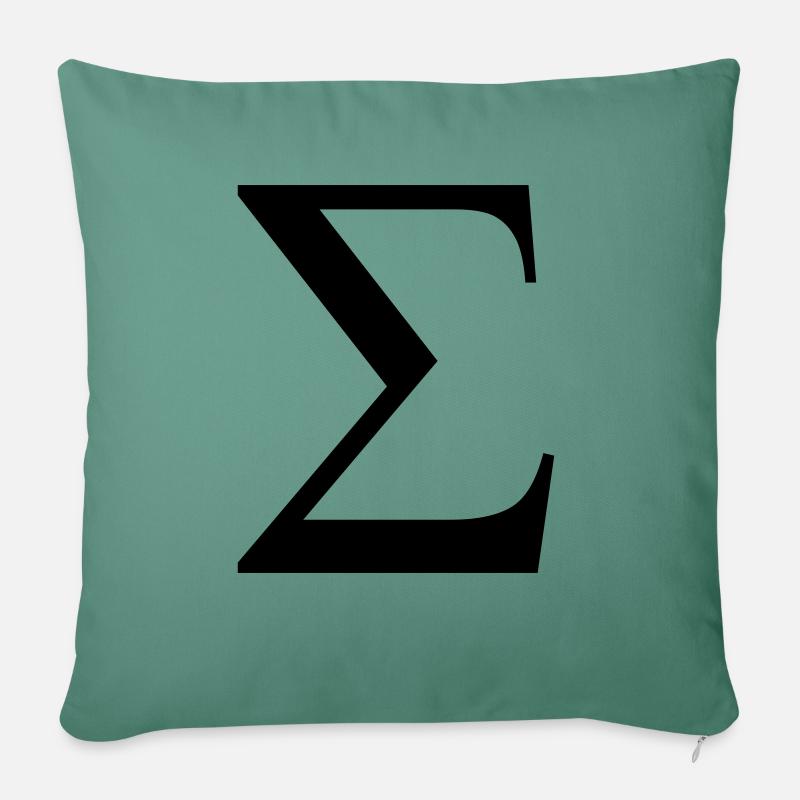sigma greek - Sofakissenbezug 45 x 45 cm - Tanngrün
