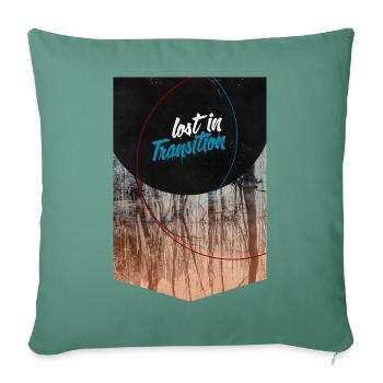 perdu dans la transition - Housse de coussin décorative 45 x 45 cm - vert sapin - Devant