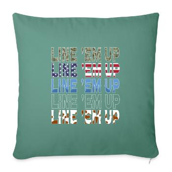 Howdy Country Southern Rodeo - Sofa pillowcase 17,3'' x 17,3'' (45 x 45 cm) - cypress green - Front