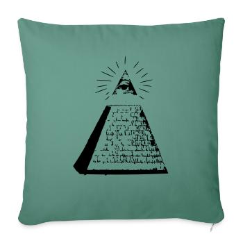 Pyramide - Sofakissenbezug 45 x 45 cm - Tanngrün - Vorne