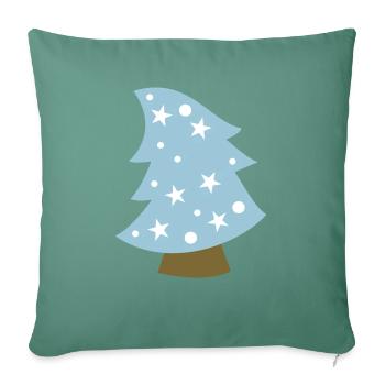 Weihnachtsbaum - Sofakissenbezug 45 x 45 cm - Tanngrün - Vorne