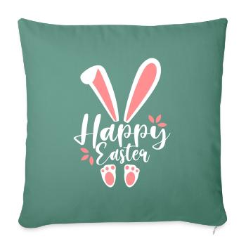 Happy Easter Bunny - Sofakissenbezug 45 x 45 cm - Tanngrün - Vorne
