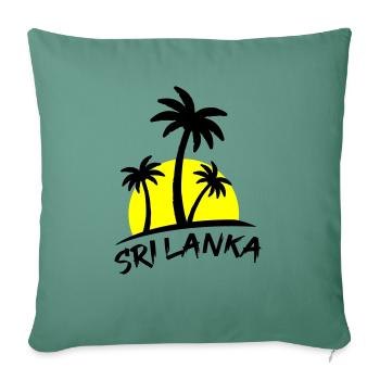 Sri Lanka - Sofa pillowcase 17,3'' x 17,3'' (45 x 45 cm) - cypress green - Front