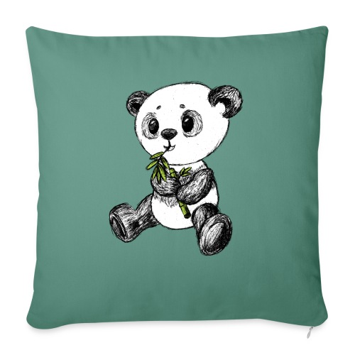 Panda Karhu värillinen scribblesirii - Sohvatyynyn päällinen 45 x 45 cm