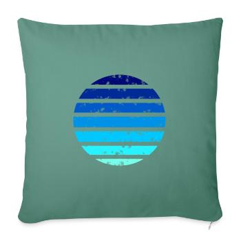 Gradient Circle N°1 - Sofa pillowcase 17,3'' x 17,3'' (45 x 45 cm) - cypress green - Front