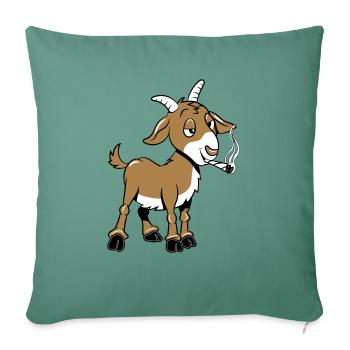 Goat kiffen joint - Sofa pillowcase 17,3'' x 17,3'' (45 x 45 cm) - cypress green - Front