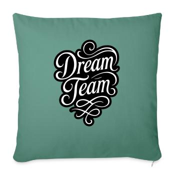 Dream Team - Sofa pillowcase 17,3'' x 17,3'' (45 x 45 cm) - cypress green - Front