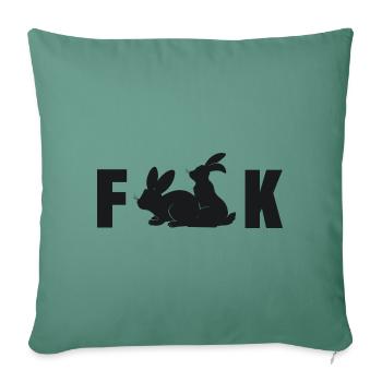 Fuck Hasen Sex Lustige Bilder - Sofakissenbezug 45 x 45 cm - Tanngrün - Vorne