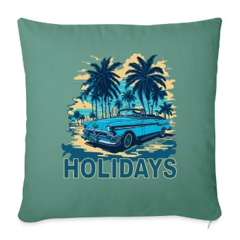 Holidays Cabrio - Sofakissenbezug 45 x 45 cm - Tanngrün - Vorne