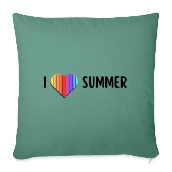 I love Summer - Sofakissenbezug 45 x 45 cm - Tanngrün - Vorne