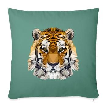Tiger - Sofa pillowcase 17,3'' x 17,3'' (45 x 45 cm) - cypress green - Front