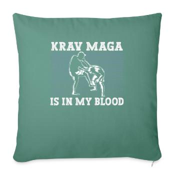 Krav Maga Arts Martiaux Krav Maga Entraîneur Krav Maga - Housse de coussin décorative 45 x 45 cm - vert sapin - Devant